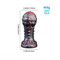 5.51in 7.08in 9.05in Spiked Silicone Round Silicone Soft Odd Dildo Butt Plug