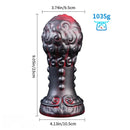 5.51in 7.08in 9.05in Spiked Silicone Round Silicone Soft Odd Dildo Butt Plug