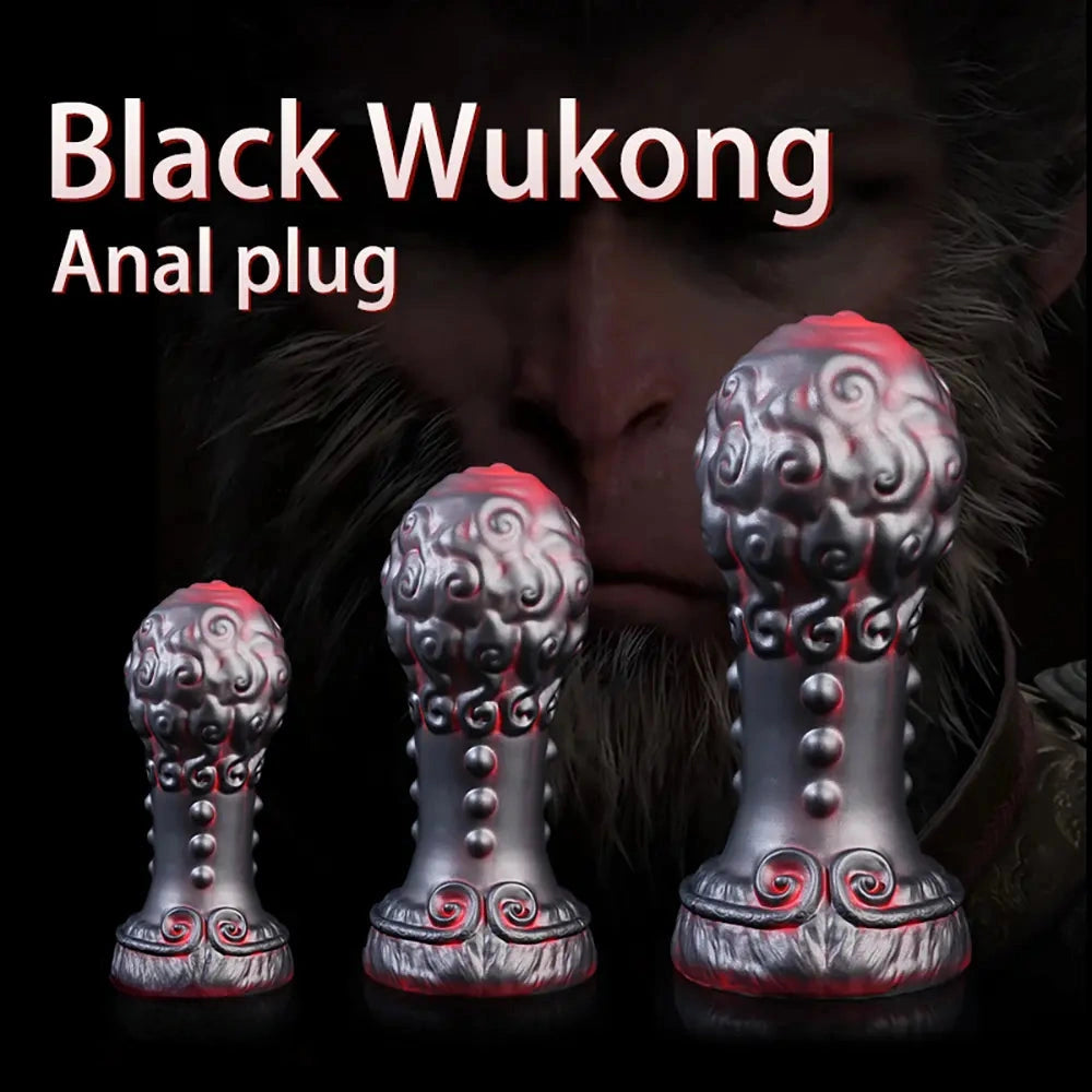 5.51in 7.08in 9.05in Spiked Silicone Round Silicone Soft Odd Dildo Butt Plug