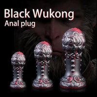 5.51in 7.08in 9.05in Spiked Silicone Round Silicone Soft Odd Dildo Butt Plug