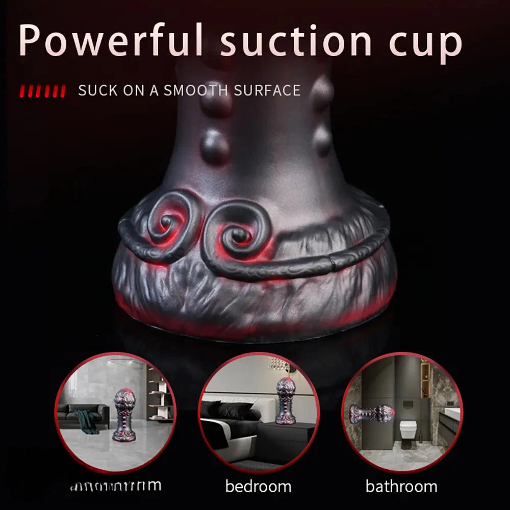 5.51in 7.08in 9.05in Spiked Silicone Round Silicone Soft Odd Dildo Butt Plug