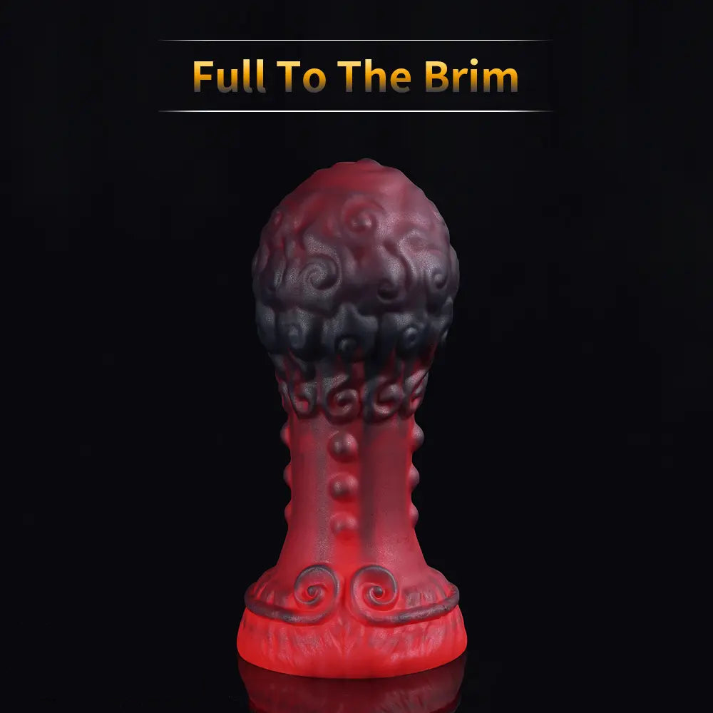 5.51in 7.08in 9.05in Spiked Silicone Round Silicone Soft Odd Dildo Butt Plug