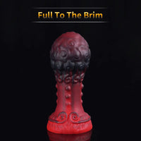 5.51in 7.08in 9.05in Spiked Silicone Round Silicone Soft Odd Dildo Butt Plug