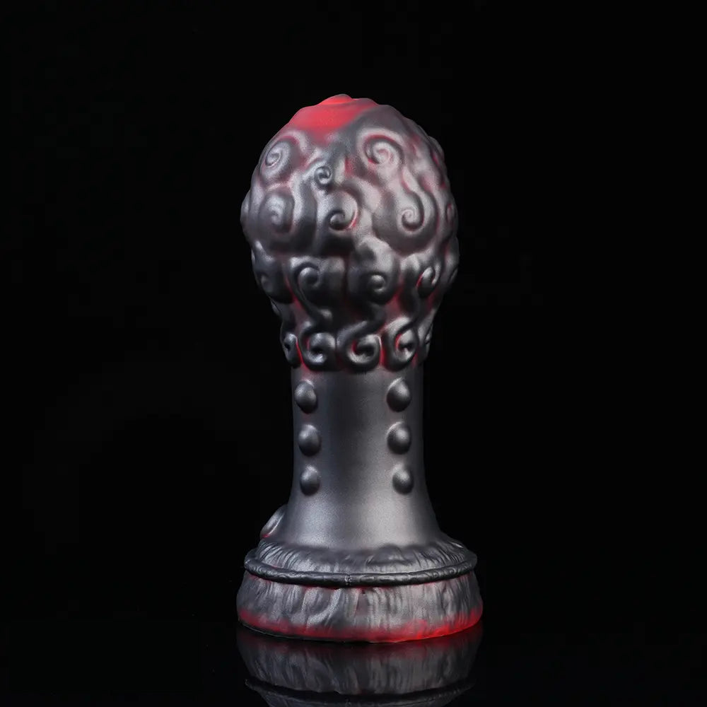 5.51in 7.08in 9.05in Spiked Silicone Round Silicone Soft Odd Dildo Butt Plug