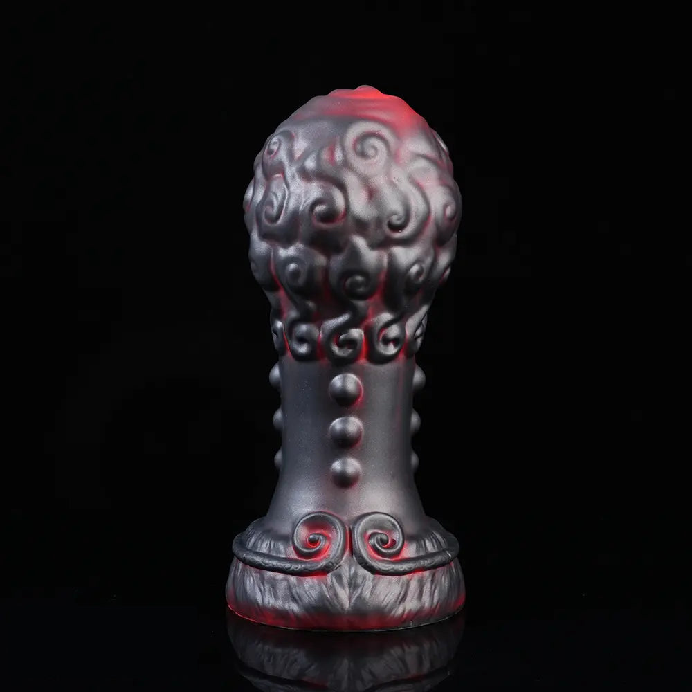 5.51in 7.08in 9.05in Spiked Silicone Round Silicone Soft Odd Dildo Butt Plug