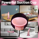 5.51in 7.28in 8.66in Realistic Dual Density Liquid Silicone Curved Soft Dildo