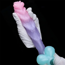 5.51in 7.4in Realistic Silicone G-Spot Monster Odd Dildo With Balls
