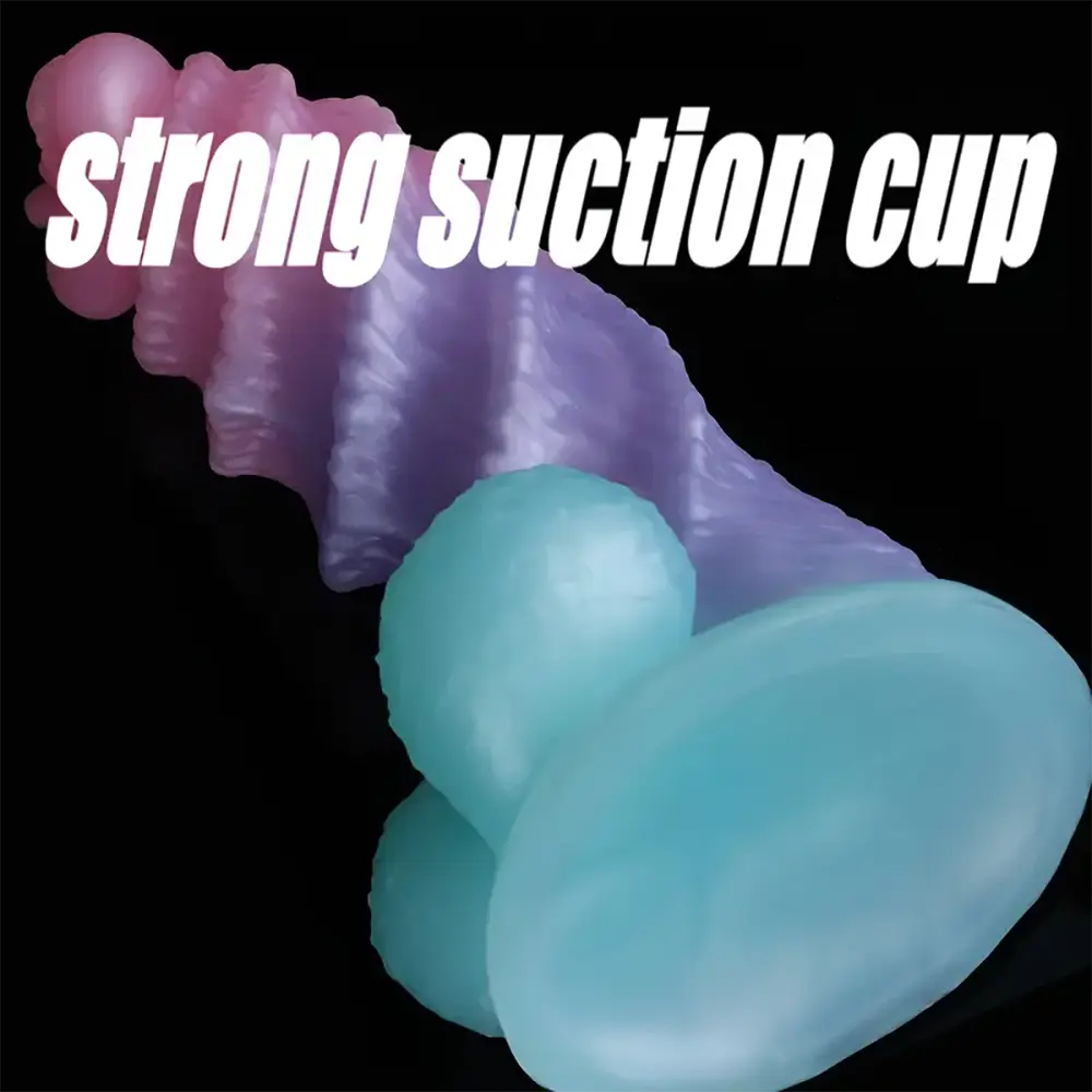 5.51in 7.4in Realistic Silicone G-Spot Monster Odd Dildo With Balls