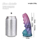 5.51in 7.4in Realistic Silicone G-Spot Monster Odd Dildo With Balls