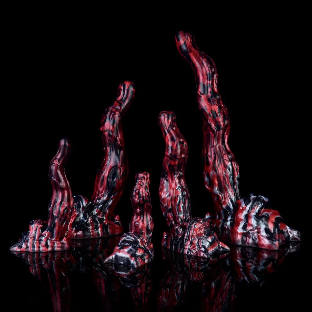 5.51in 7.56in 9.84in 12.6in 17.72in Monster Silicone Creature Cock Dildo