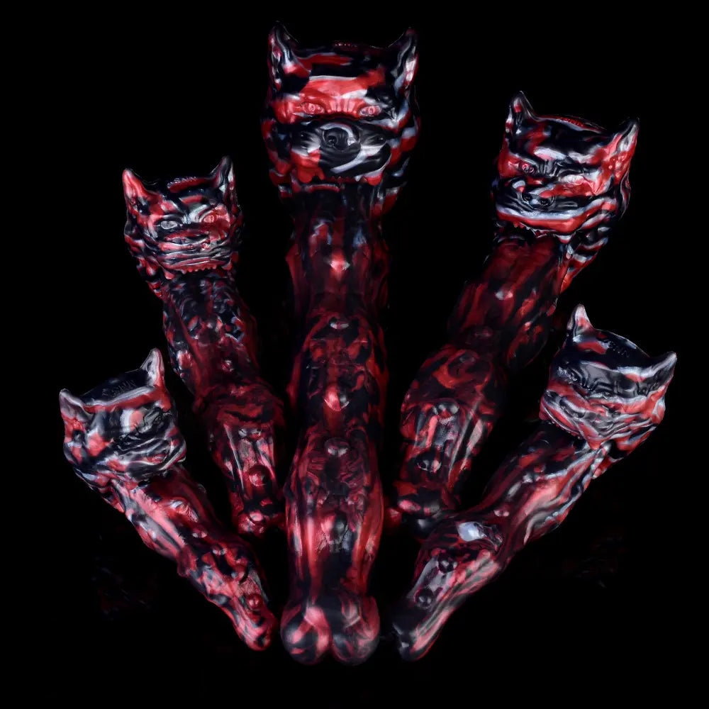 5.51in 7.56in 9.84in 12.6in 17.72in Monster Silicone Creature Cock Dildo