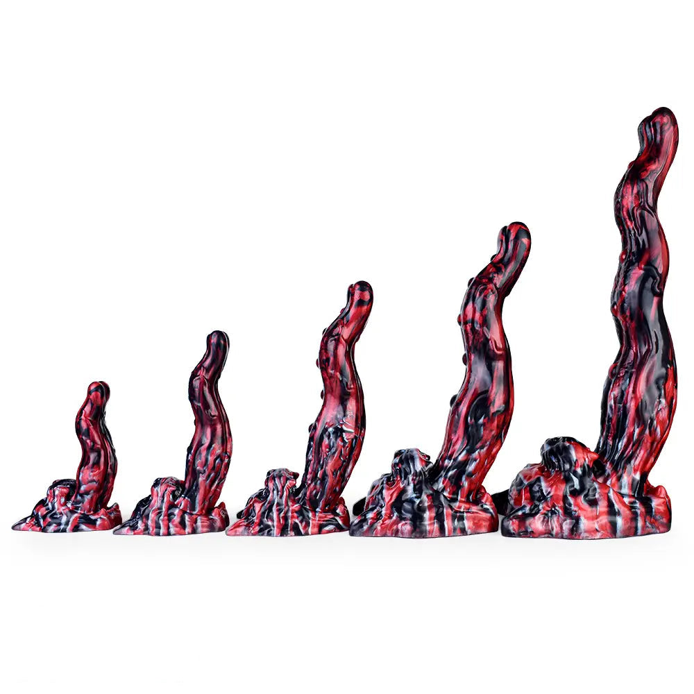 5.51in 7.56in 9.84in 12.6in 17.72in Monster Silicone Creature Cock Dildo
