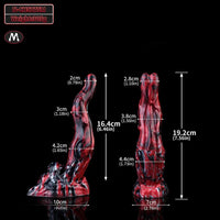 5.51in 7.56in 9.84in 12.6in 17.72in Monster Silicone Creature Cock Dildo