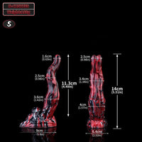 5.51in 7.56in 9.84in 12.6in 17.72in Monster Silicone Creature Cock Dildo