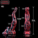 5.51in 7.56in 9.84in 12.6in 17.72in Monster Silicone Creature Cock Dildo