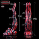 5.51in 7.56in 9.84in 12.6in 17.72in Monster Silicone Creature Cock Dildo
