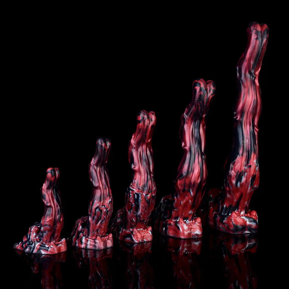 5.51in 7.56in 9.84in 12.6in 17.72in Monster Silicone Creature Cock Dildo