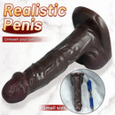 5.51in 7.67in Silicone Soft Ebony Strap on Dildo For Women Sexuality Toy
