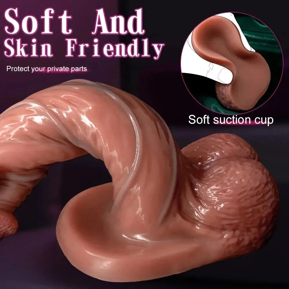 5.51in 7.67in Wearable Feel Liquid Silicone Strap on Dildo With Blue Veins