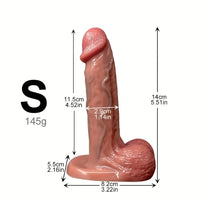 5.51in 7.67in Wearable Feel Liquid Silicone Strap on Dildo With Blue Veins