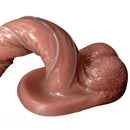 5.51in 7.67in Wearable Feel Liquid Silicone Strap on Dildo With Blue Veins