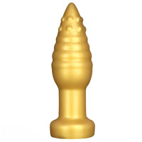 5.51in 7.87in 10.23in Extra Large Golden Silicone Soft Spiked Pointed Dildo