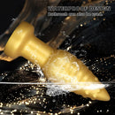 5.51in 7.87in 10.23in Extra Large Golden Silicone Soft Spiked Pointed Dildo