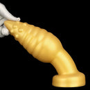 5.51in 7.87in 10.23in Extra Large Golden Silicone Soft Spiked Pointed Dildo
