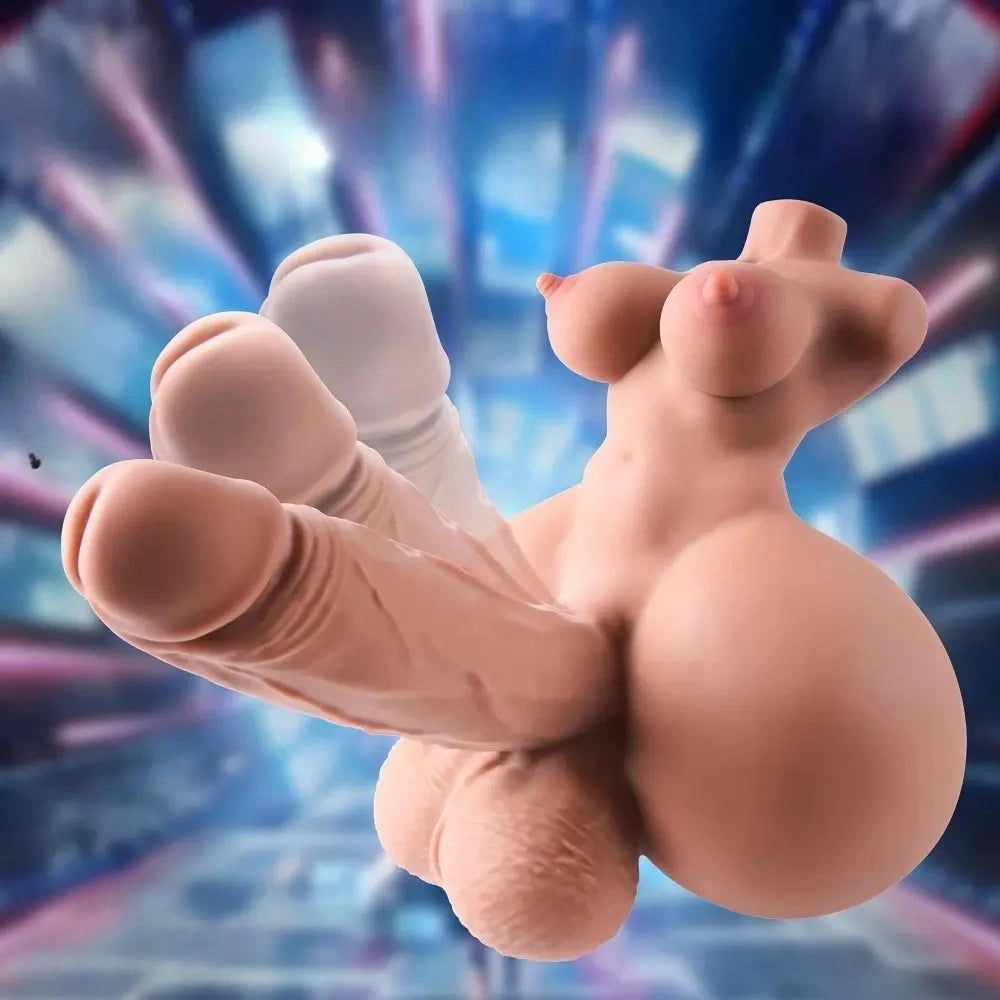 5.51in Dragon Keel 3.8lb Shemale Sex Torso Big Breasts Female Masturbator