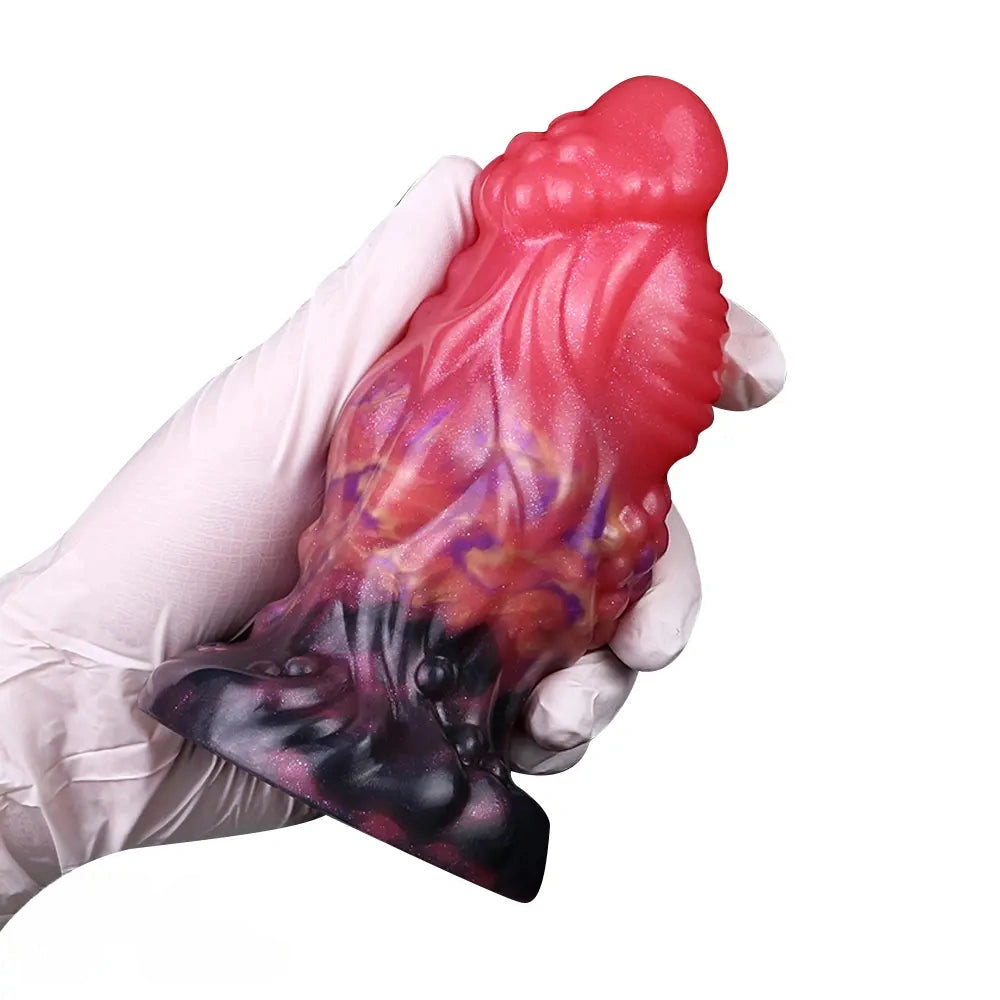 5.51in Fantasy Monster Thick Odd Dildo Silicone Soft Sex Toy For Vagina