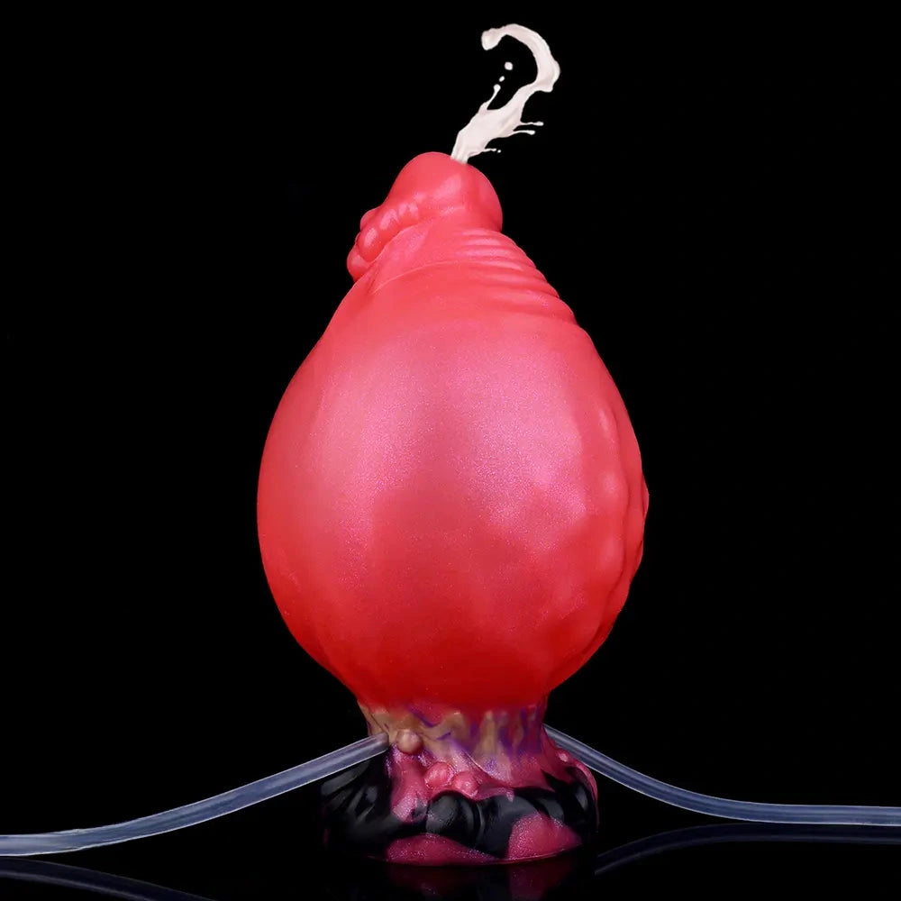 5.51in Fantasy Odd Silicone Soft Inflatable Spraying Water Dildo For Clit