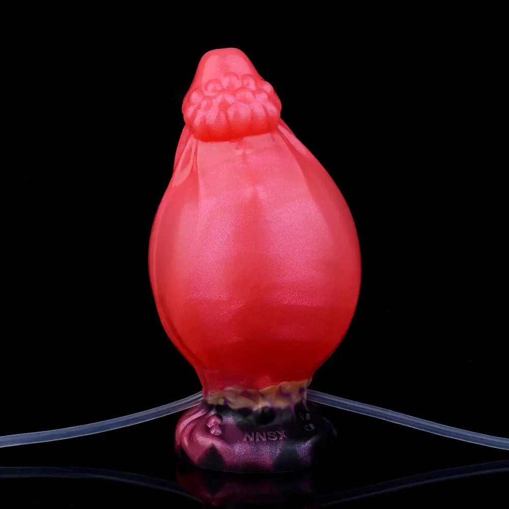 5.51in Fantasy Odd Silicone Soft Inflatable Spraying Water Dildo For Clit
