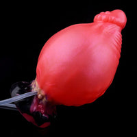 5.51in Fantasy Odd Silicone Soft Inflatable Spraying Water Dildo For Clit