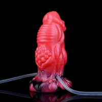 5.51in Fantasy Odd Silicone Soft Inflatable Spraying Water Dildo For Clit