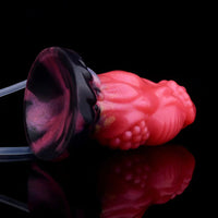 5.51in Fantasy Odd Silicone Soft Inflatable Spraying Water Dildo For Clit