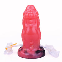 5.51in Fantasy Odd Silicone Soft Inflatable Spraying Water Dildo For Clit