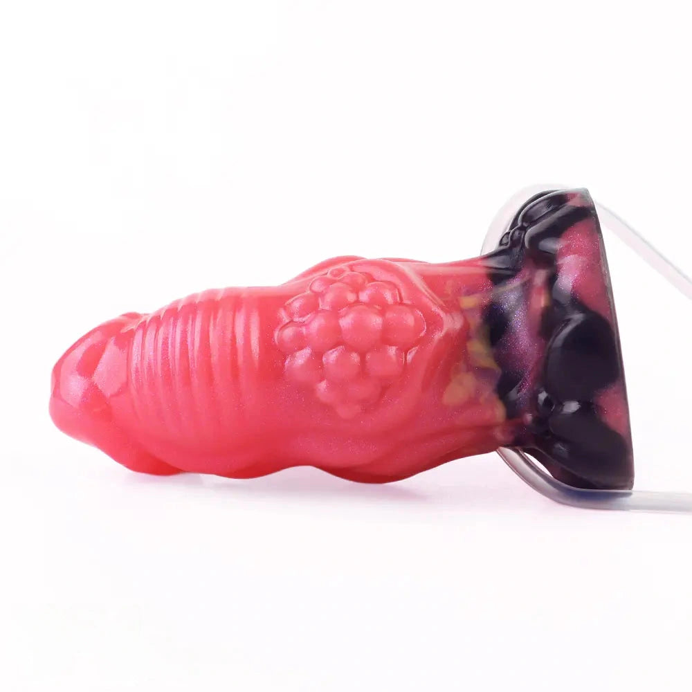 5.51in Fantasy Odd Silicone Soft Inflatable Spraying Water Dildo For Clit