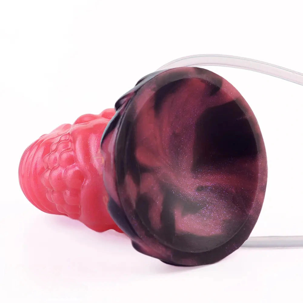 5.51in Fantasy Odd Silicone Soft Inflatable Spraying Water Dildo For Clit