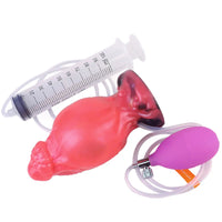 5.51in Fantasy Odd Silicone Soft Inflatable Spraying Water Dildo For Clit