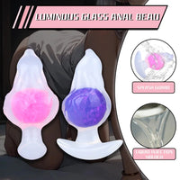 5.51in Luminous Silicone Anal Beads Dildo Anal Sex Toy For Women