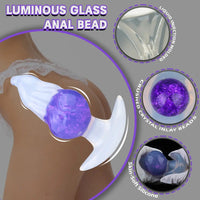 5.51in Luminous Silicone Anal Beads Dildo Anal Sex Toy For Women