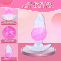 5.51in Luminous Silicone Anal Beads Dildo Anal Sex Toy For Women