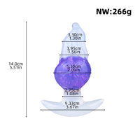 5.51in Luminous Silicone Anal Beads Dildo Anal Sex Toy For Women