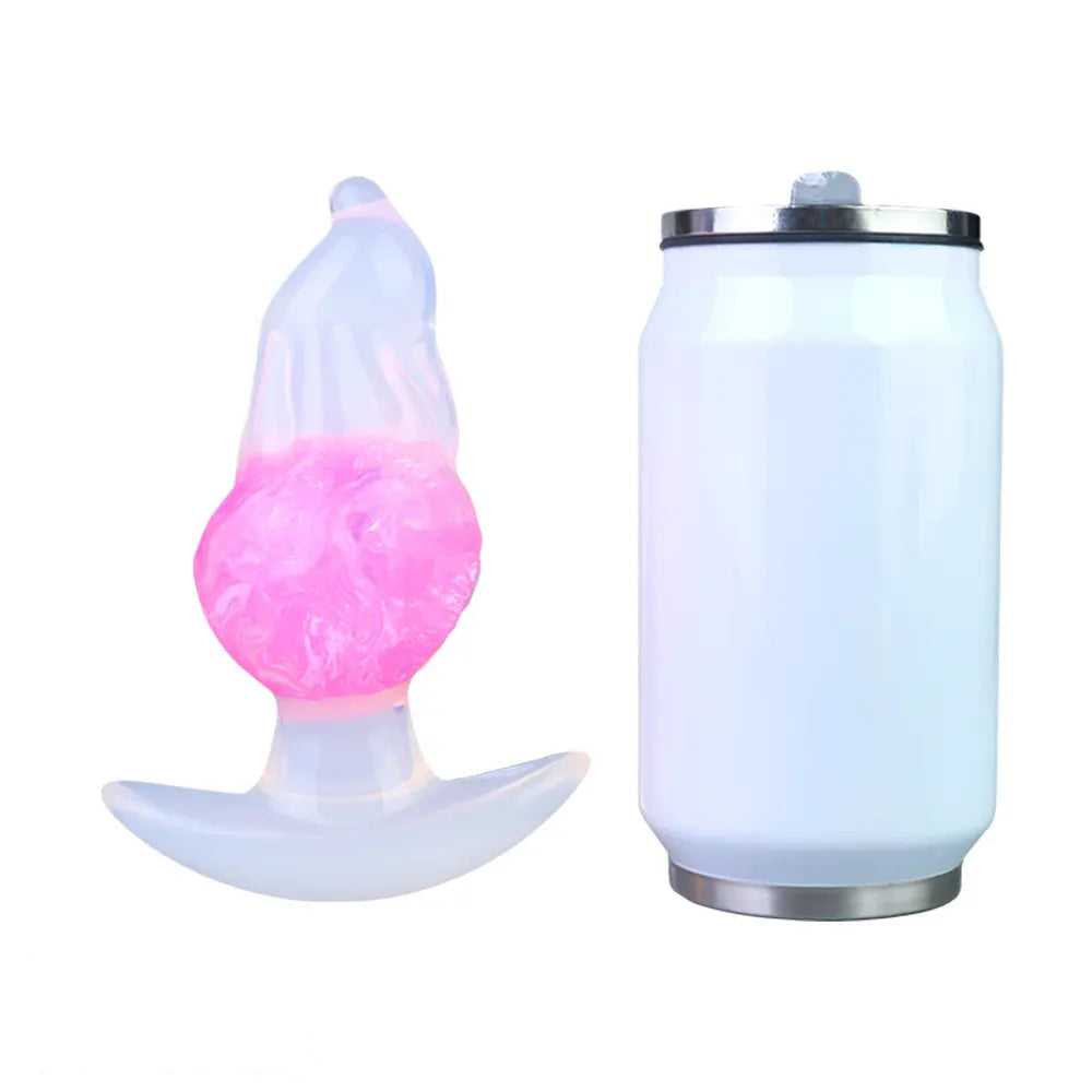 5.51in Luminous Silicone Anal Beads Dildo Anal Sex Toy For Women