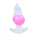 5.51in Luminous Silicone Anal Beads Dildo Anal Sex Toy For Women