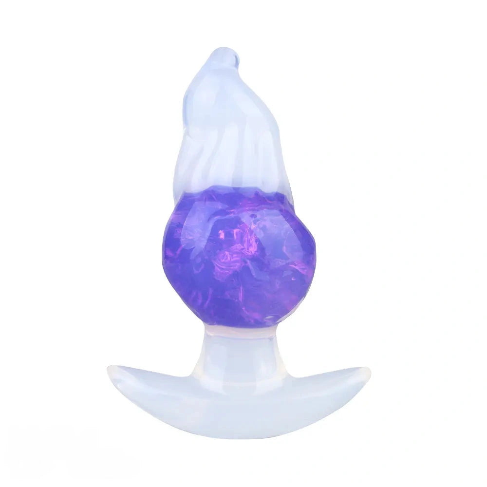 5.51in Luminous Silicone Anal Beads Dildo Anal Sex Toy For Women