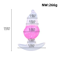 5.51in Luminous Silicone Anal Beads Dildo Anal Sex Toy For Women