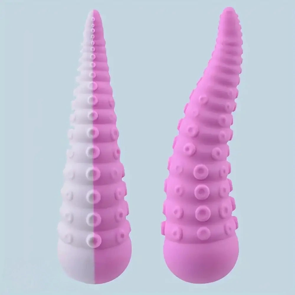 5.51in Portable Small Octopus Tentacle Soft Silicone G-Spot Anal Dildo