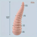 5.51in Portable Small Octopus Tentacle Soft Silicone G-Spot Anal Dildo
