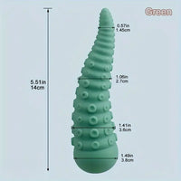 5.51in Portable Small Octopus Tentacle Soft Silicone G-Spot Anal Dildo
